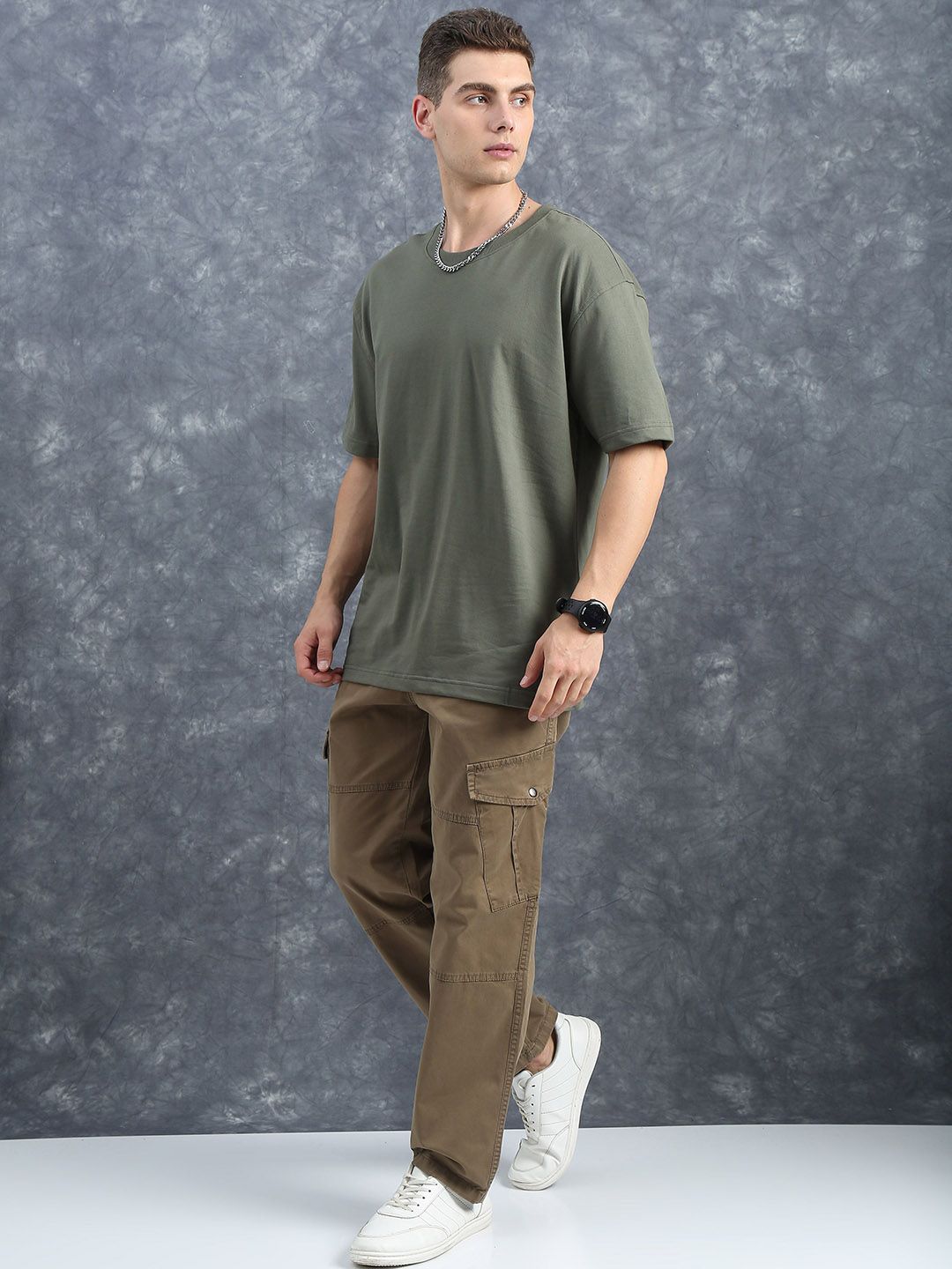 The Lifestyle Co Relaxed Fit Cotton Cargo Trousers