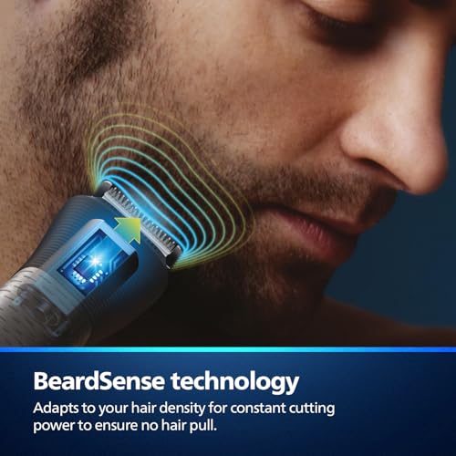 Philips India's No.1 Men's Trimmer |  Sharp Finish & Even Trim | Patented Twin Trim Blades I 15-in-1 Pro Kit - Face, Body & Private Parts | Premium All Metal body I 3 Year Warranty I 120 min runtime I 5 min Quick Charge MG9551/65