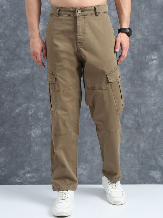 The Lifestyle Co Relaxed Fit Cotton Cargo Trousers